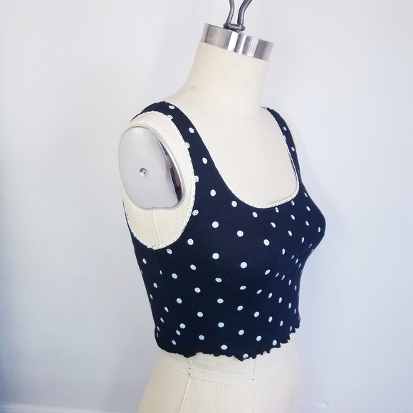 NEW Topshop | Crop‎ Polk dot Tank Top 4 - Picture 4 of 13